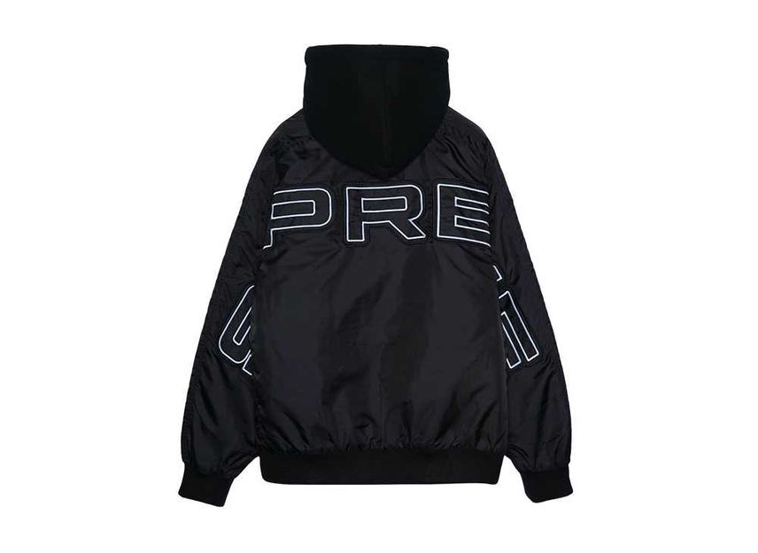 Supreme Hooded Stadium Jacket Black