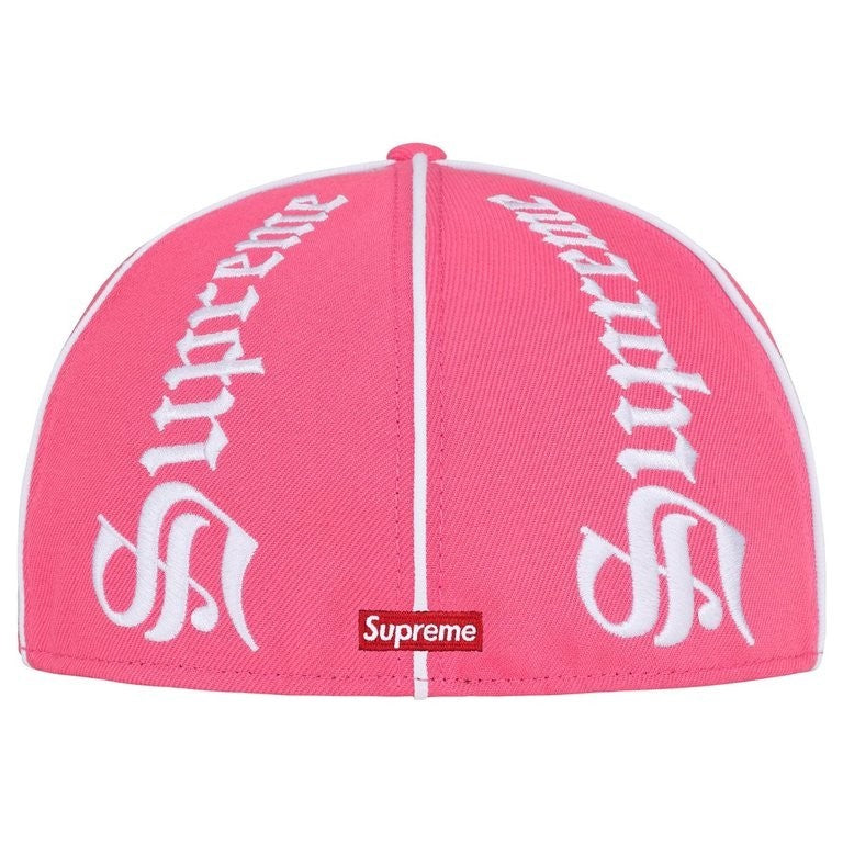 Supreme Piping Script New Era Pink