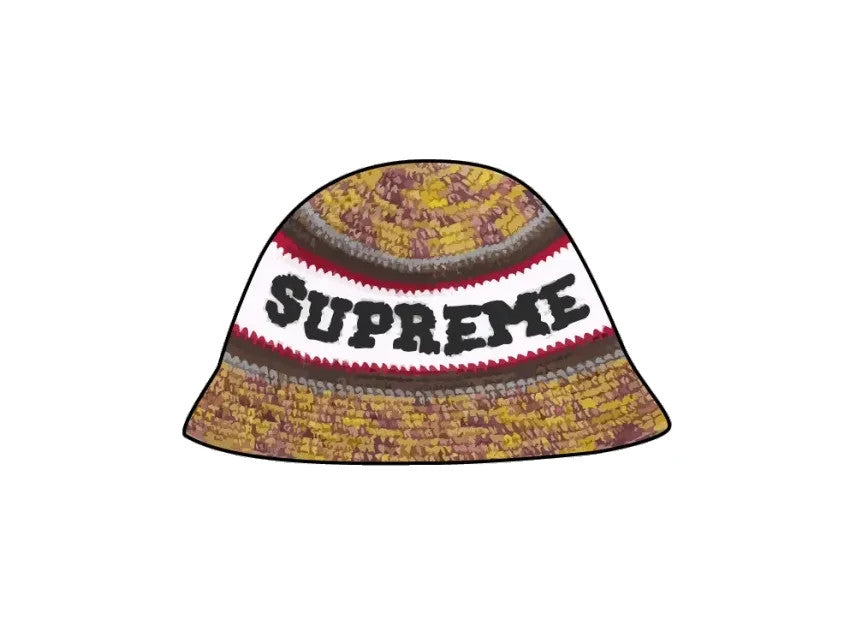 Supreme Knit Logo Crusher "Yellow"