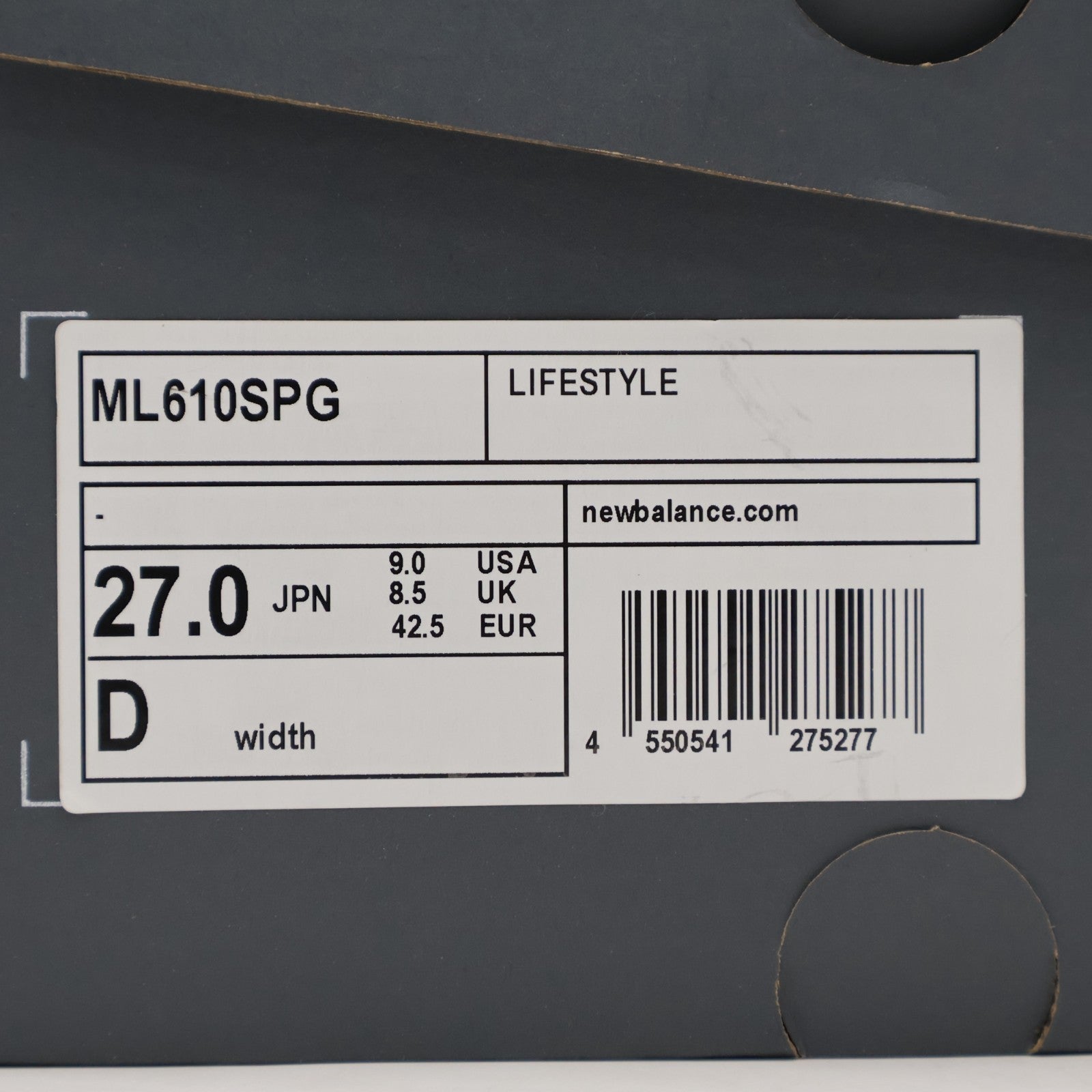 ML610SPG New Balance 610 Slip-On Gray (Men's)