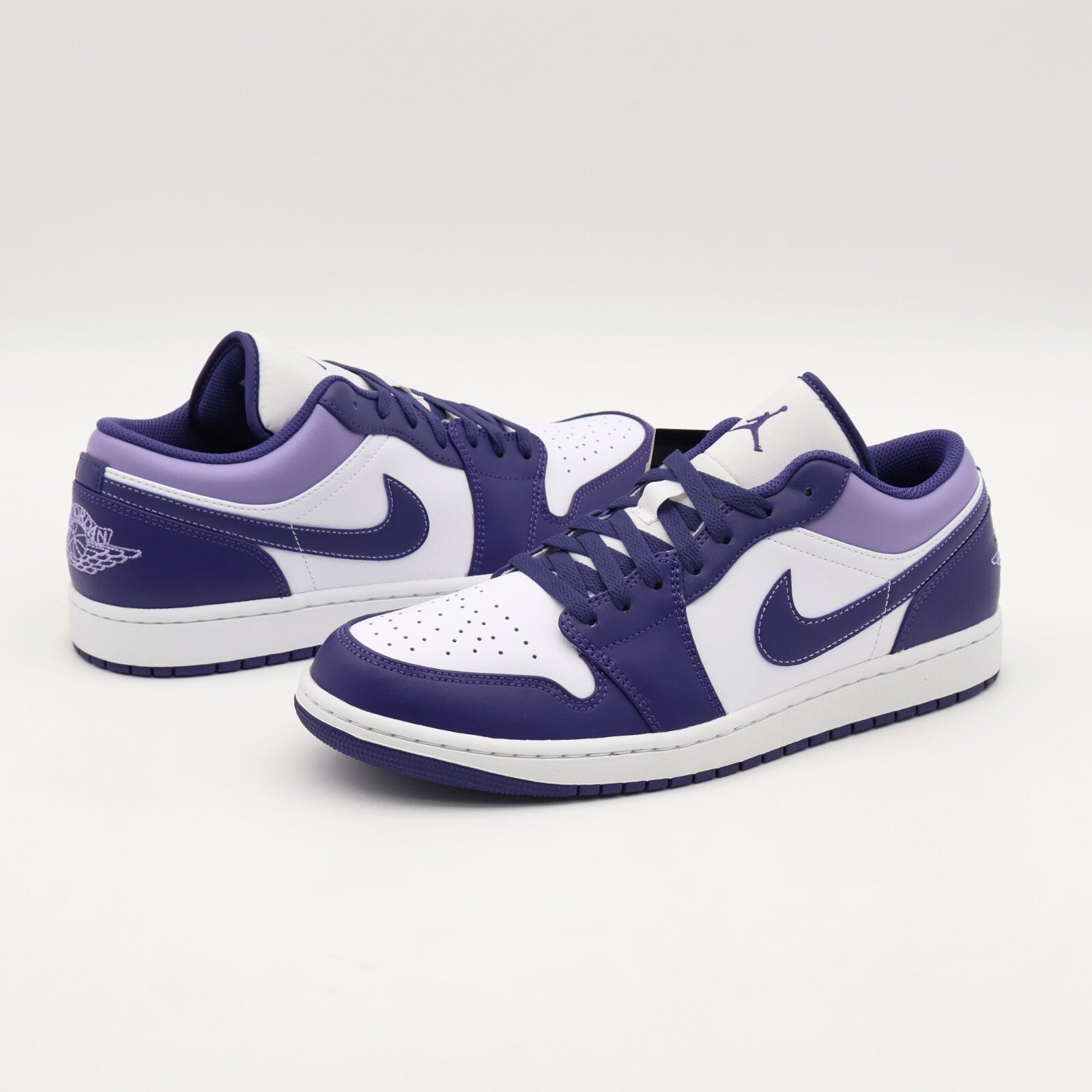 553558-515 Nike Air Jordan 1 Low Sky J Purple White Light Blueberry (Men's)