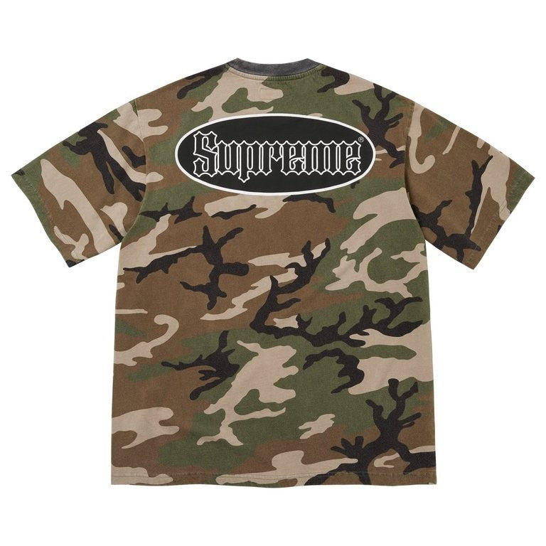 Supreme Cracked Pocket S/S Top Woodland Camo