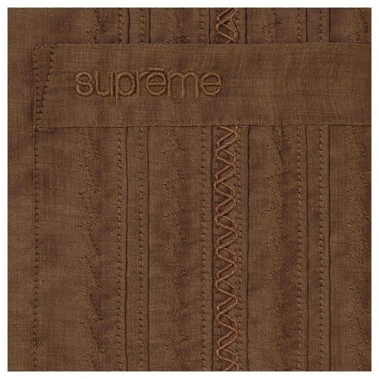 Supreme Pintuck S/S Shirt Brown