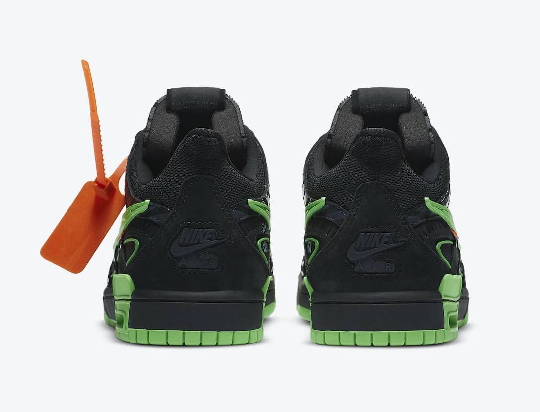 CU6015-001 Off-White Ã Nike Air Rubber Dunk Black Green Strike (Men's)