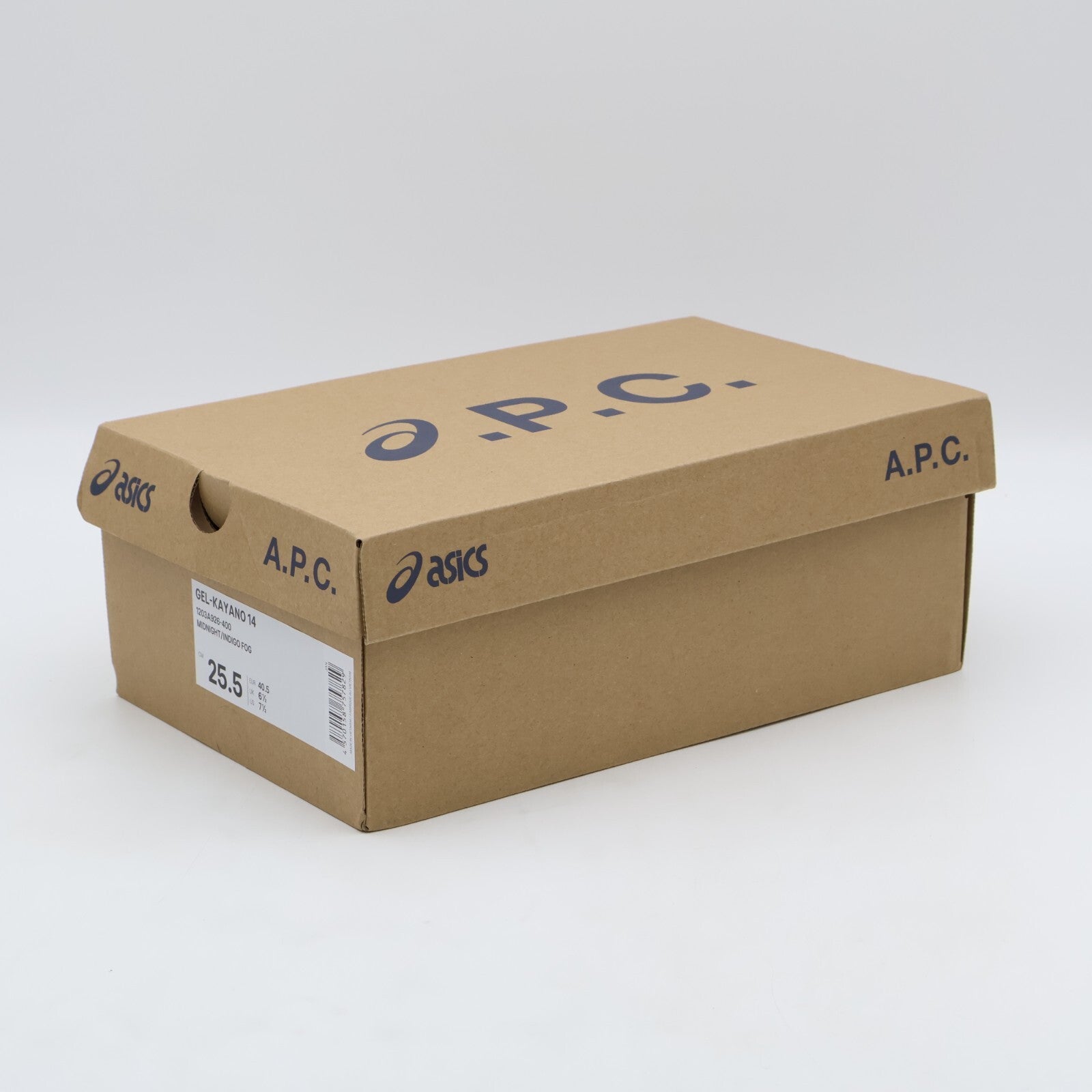 1203A926-400 A.P.C. Asics Gel-Kayano 14 Midnight Indigo Fog (Men's)