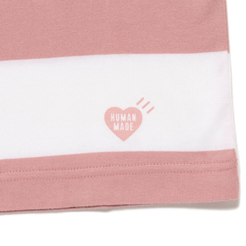 HUMAN MADE Striped Pack T-Shirt Pink
