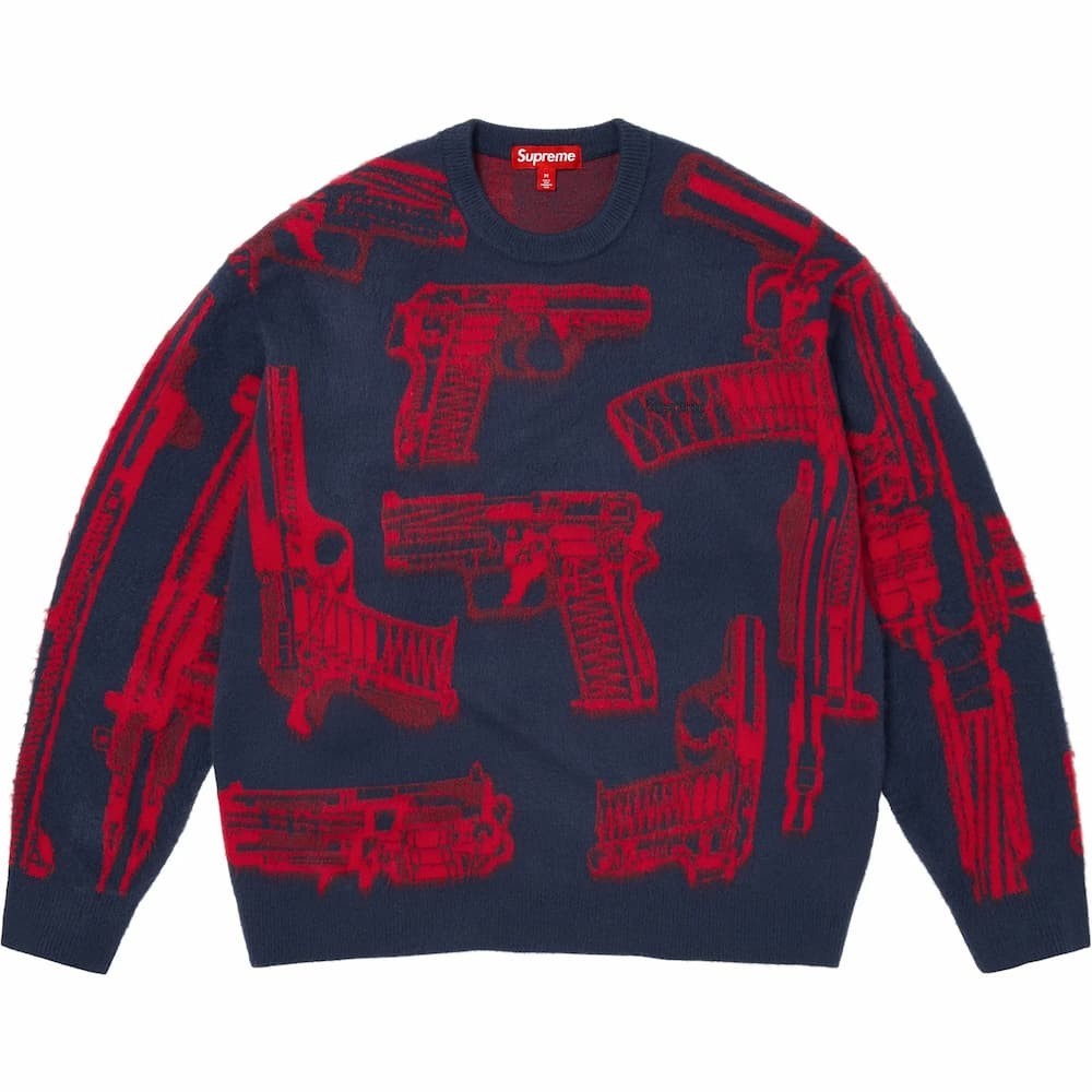 Supreme Guns Sweater Navy
