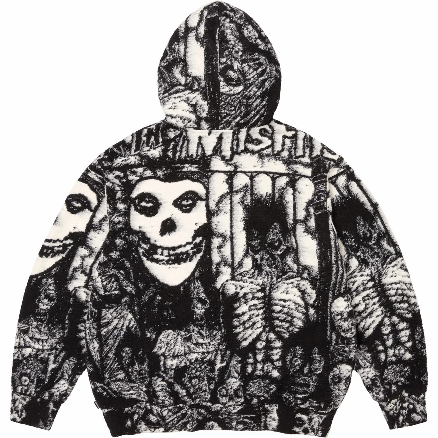 Supreme The Misfits Zip Up Hooded Sweater Black