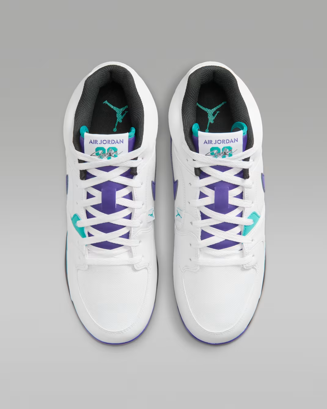 HQ0211-105 Nike Jordan Stadium 90 LOW MCS White New Emerald Black Grape (Men's)