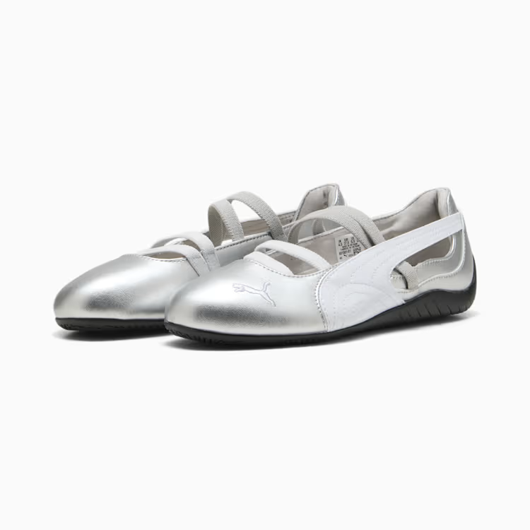 401581-01 Puma Speedcat Ballet Suede Puma Silver Puma White (Women's)