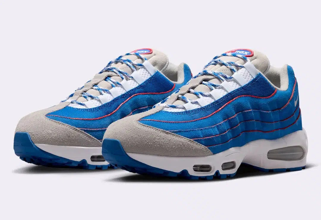 IR1944-400 Nike Air Max 95 Big Bubble "Blue Sapphire/Metallic Silver" (Men's)