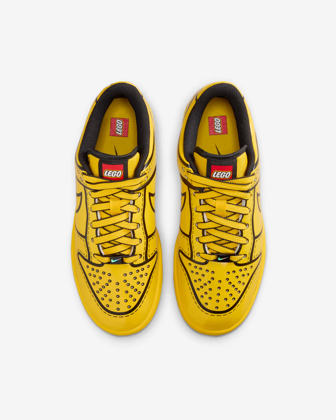 IF2117-700 LEGO Ã Nike GS Dunk Low Tour Yellow
