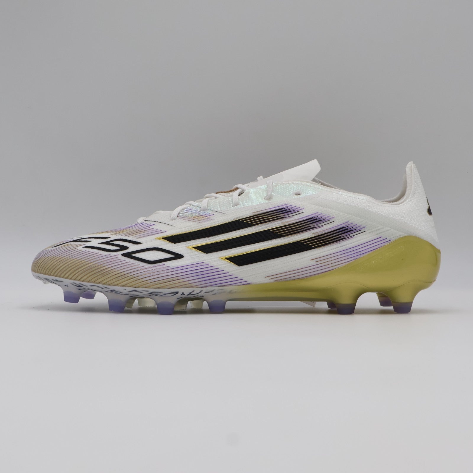 JR2119 adidas F50 Elite AG Cloud White Core Black Gold Metallic (Men's)