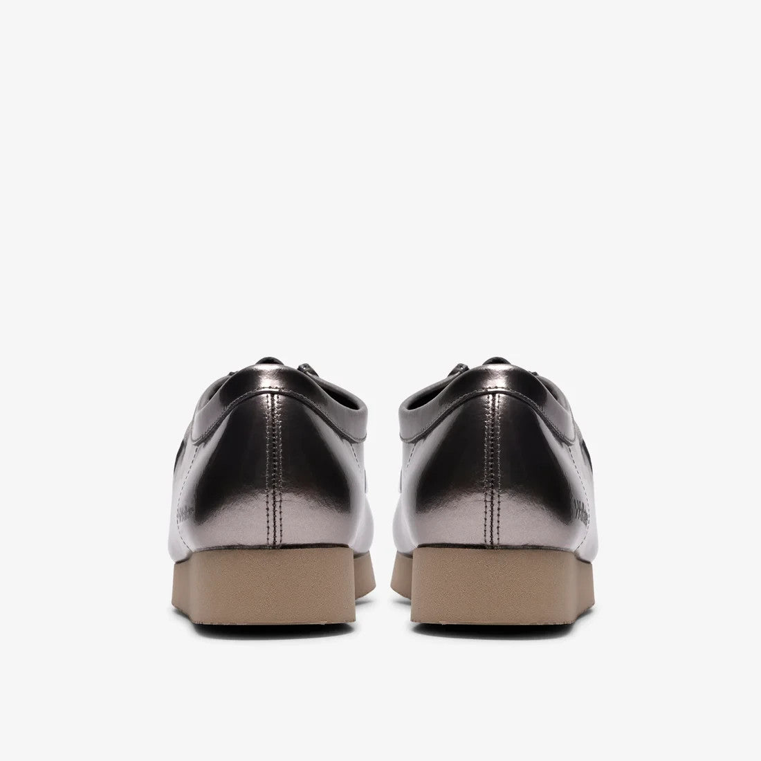 26186501 Clarks Wallabee 2604 Silver Patent (Men's)