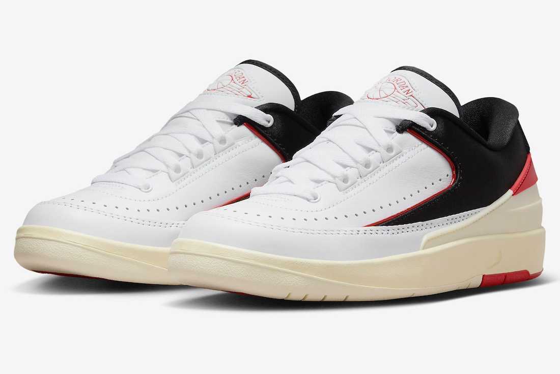 FD4849-106 Nike Air Jordan 2 Retro Low Black Satin (Women's)