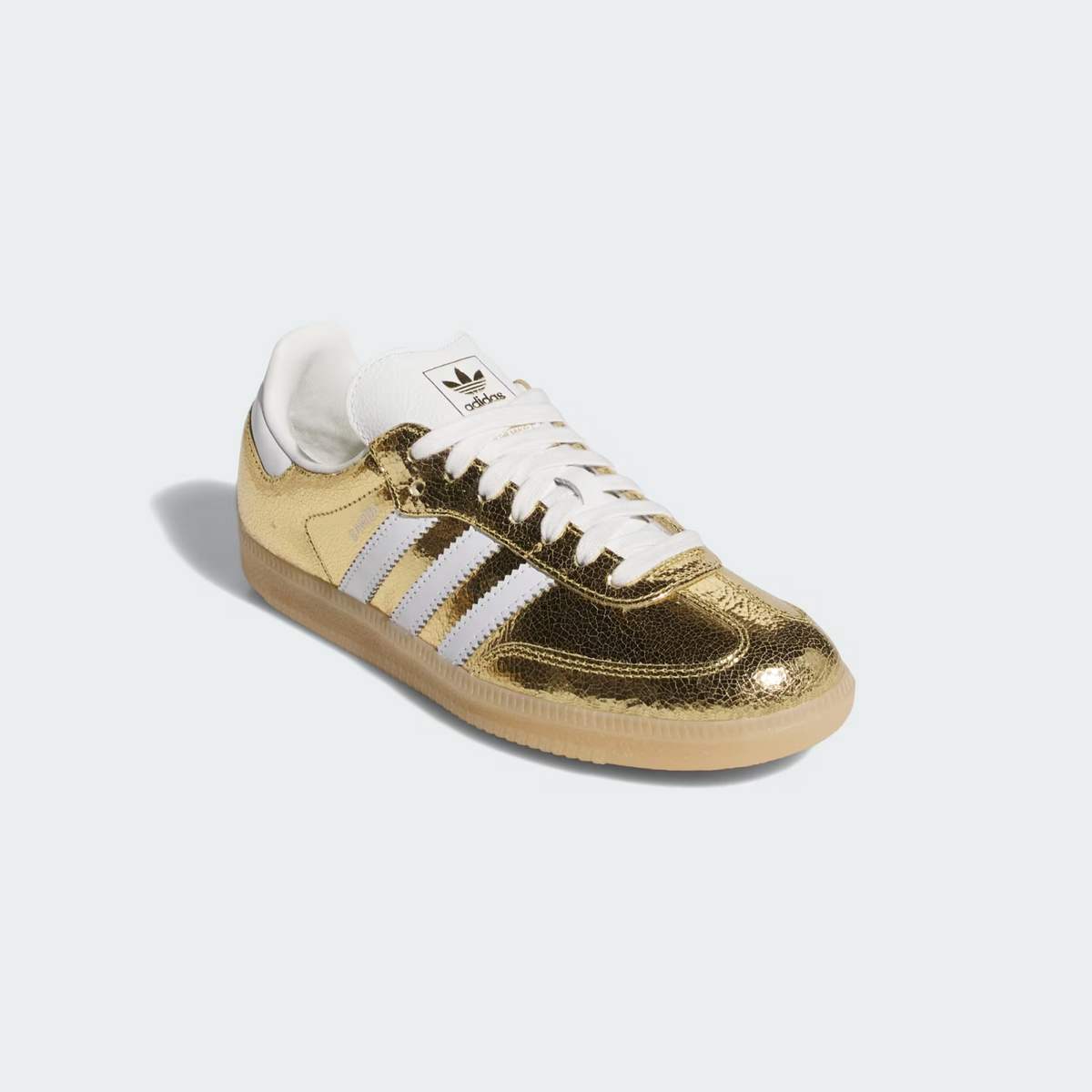 KI5719 adidas Originals Samba OG Gold Metallic Cloud White Core White (Men's)