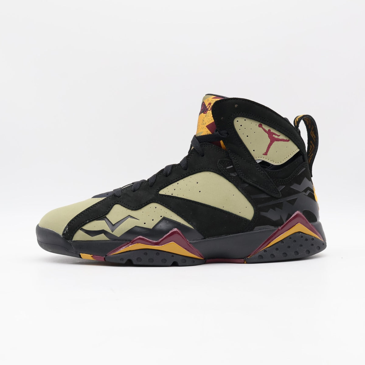 DN9782-001 Nike Air Jordan 7 Retro Black Olive Cherrywood Red Neutral (Men's)