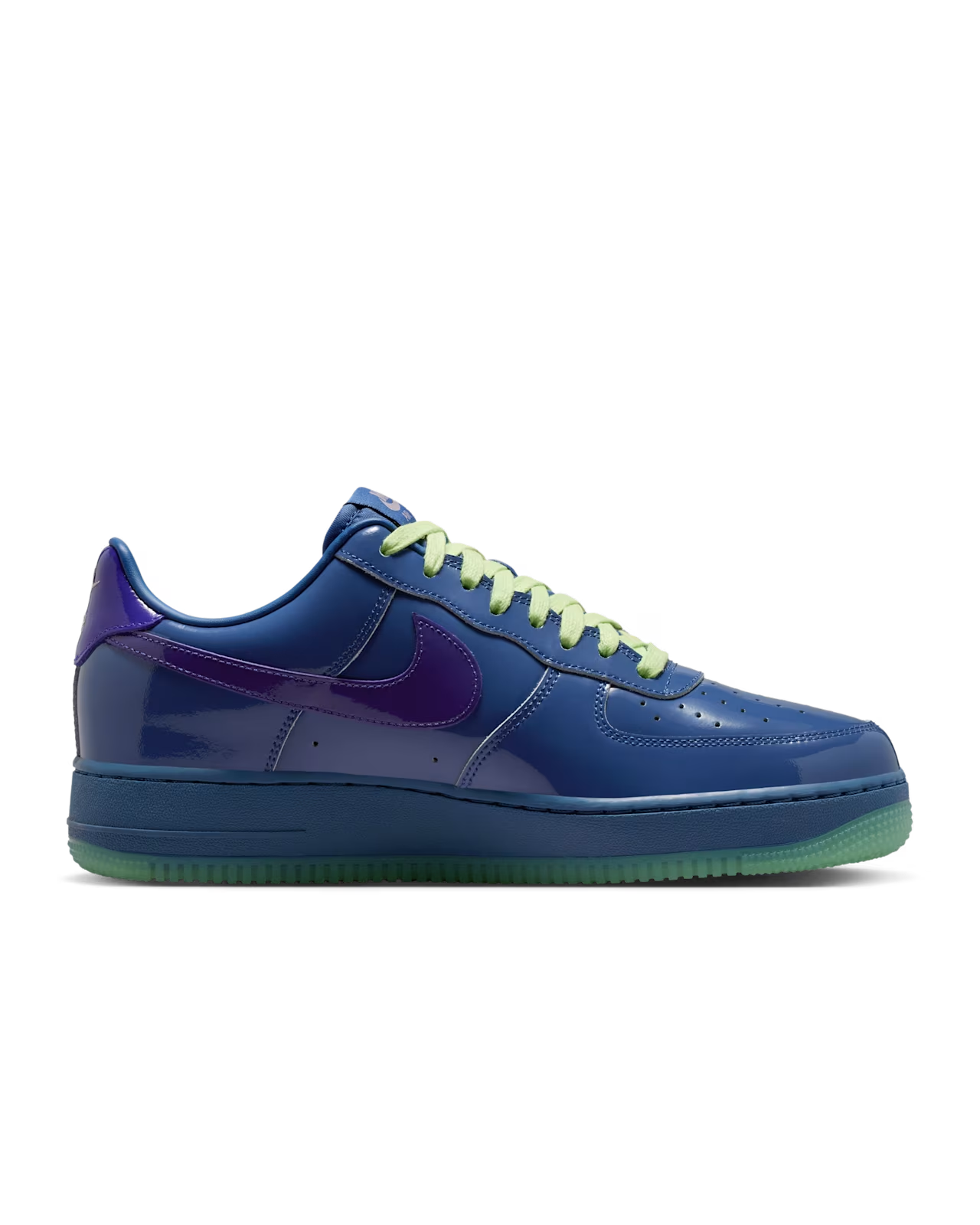 IO4489-400 Nike Air Force 1 Low Patent Leather Mystic Navy Grape Ice (Men's)