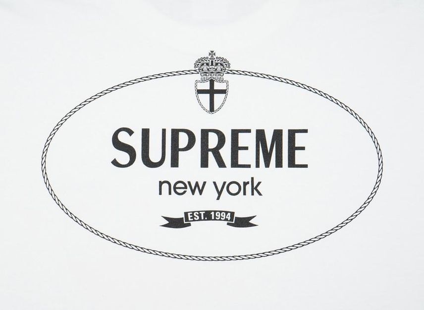Supreme Crest Tee White