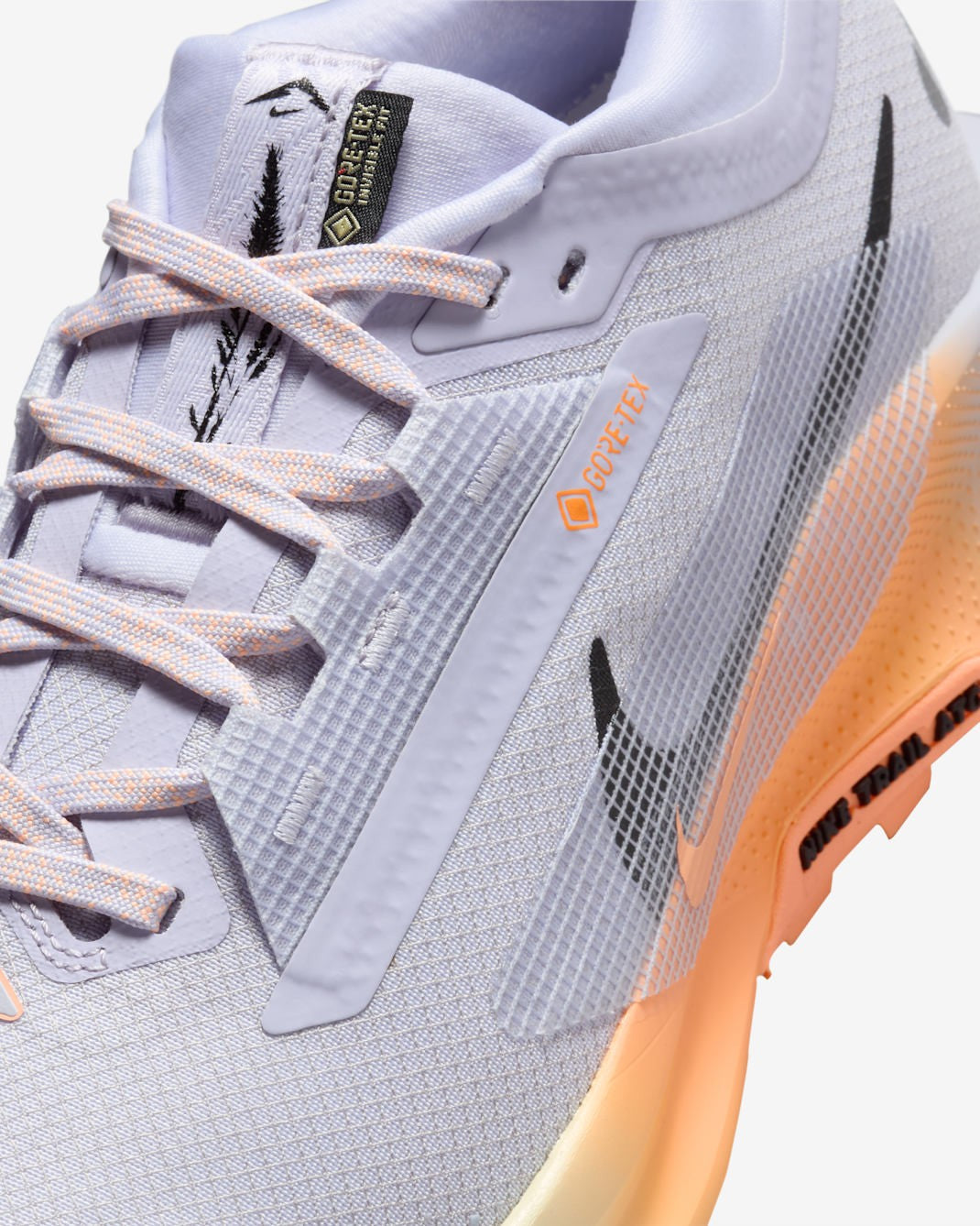 FQ0912-011 Nike Pegasus Trail 5 GORE-TEX Ghost Malt OrangePulse Black ( Women's)