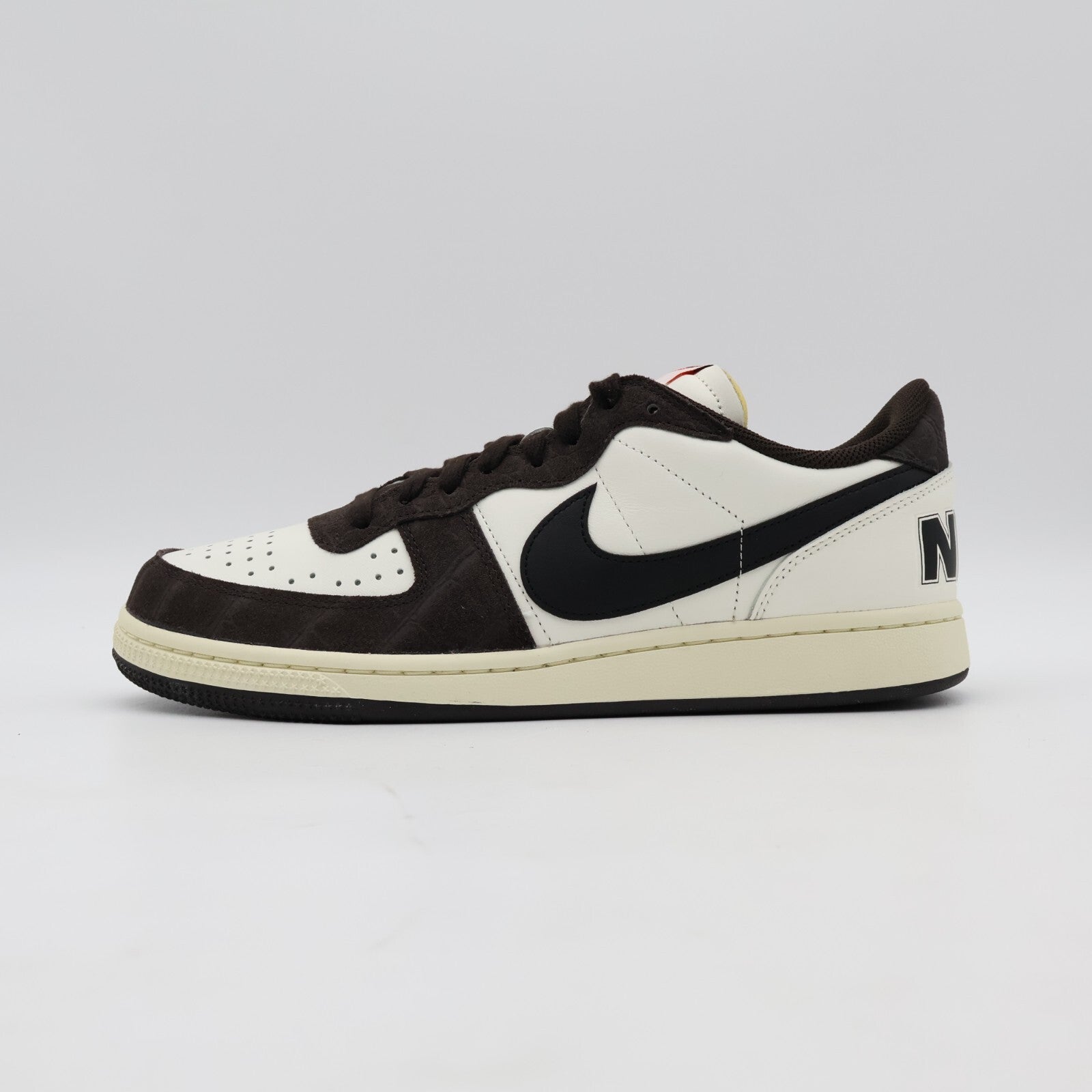 FN7815-200 Nike Terminator Low Croc Velvet Brown Black Sail Coconut Milk (Men's)