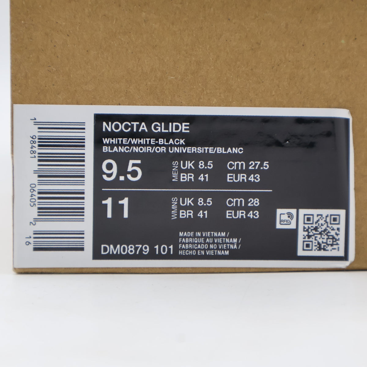 DM0879-101 Drake NOCTA Nike Glide White Black (Men's)