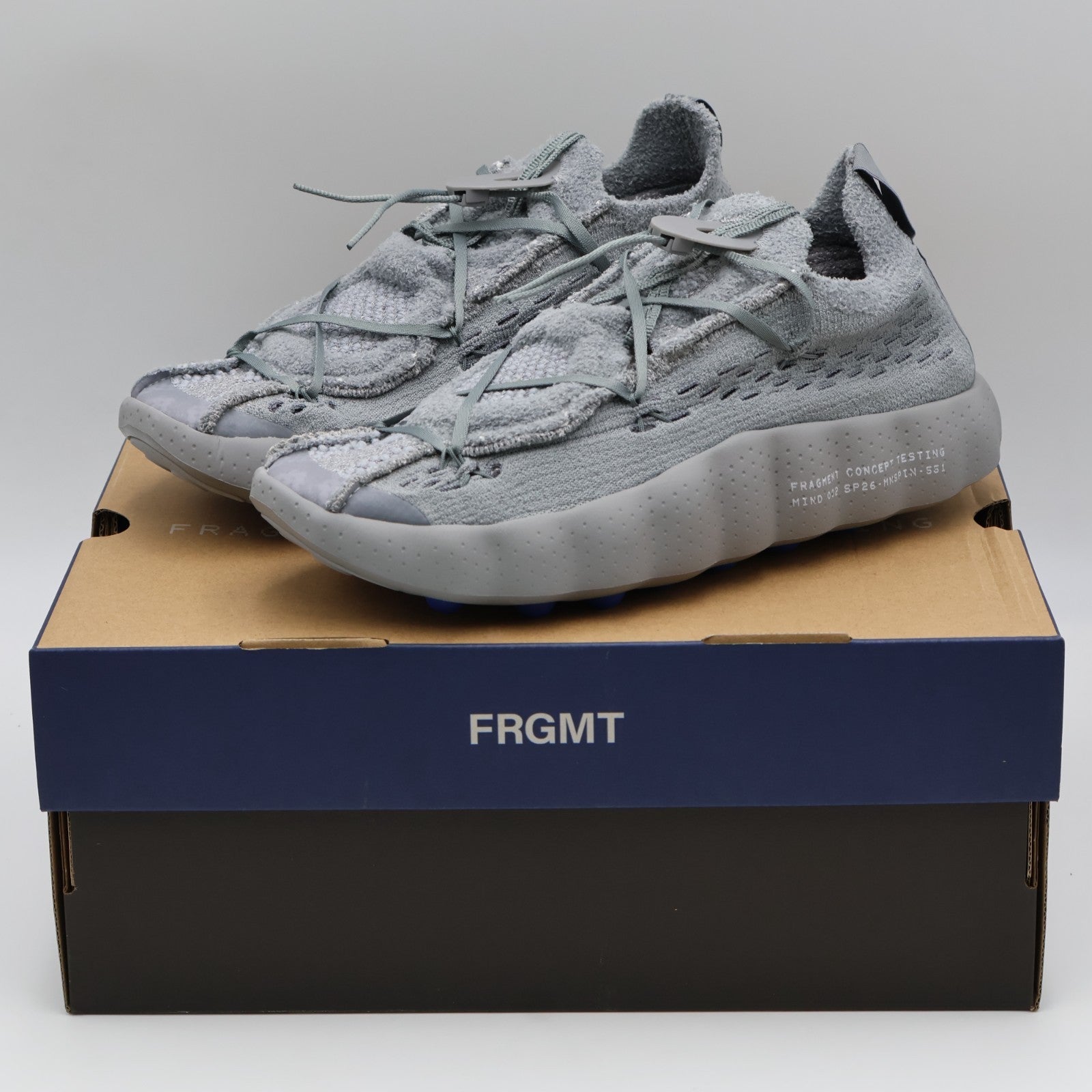 IQ8504-001 fragment design Nike Mind 002 Flyknit Particle Grey (Men's)