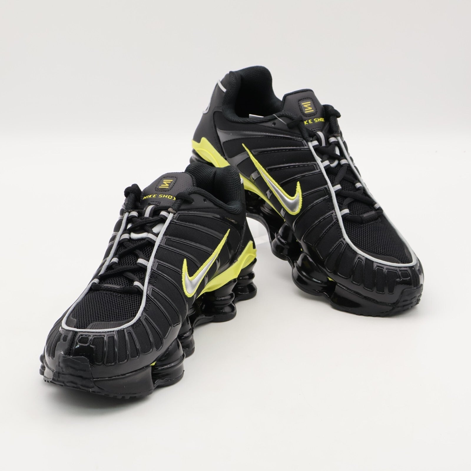 CN0151-002 Nike Shox TL Black Dynamic Yellow Metallic Silver (Men's)