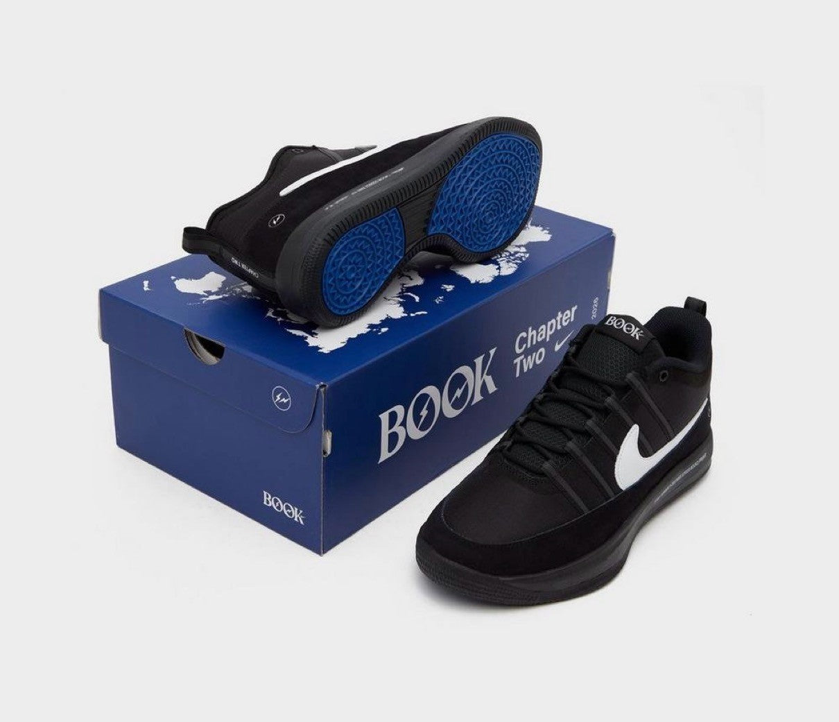 IO9950-900 fragment design Nike Book 2 Black White (IO9985-900) (Men's)