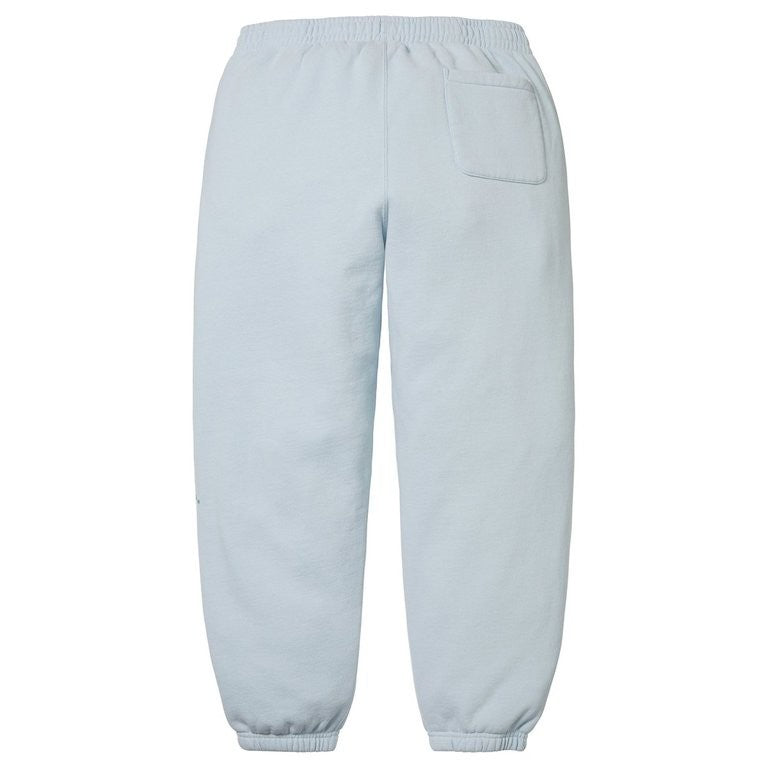 Supreme Washed Logo Sweatpant Light Blue