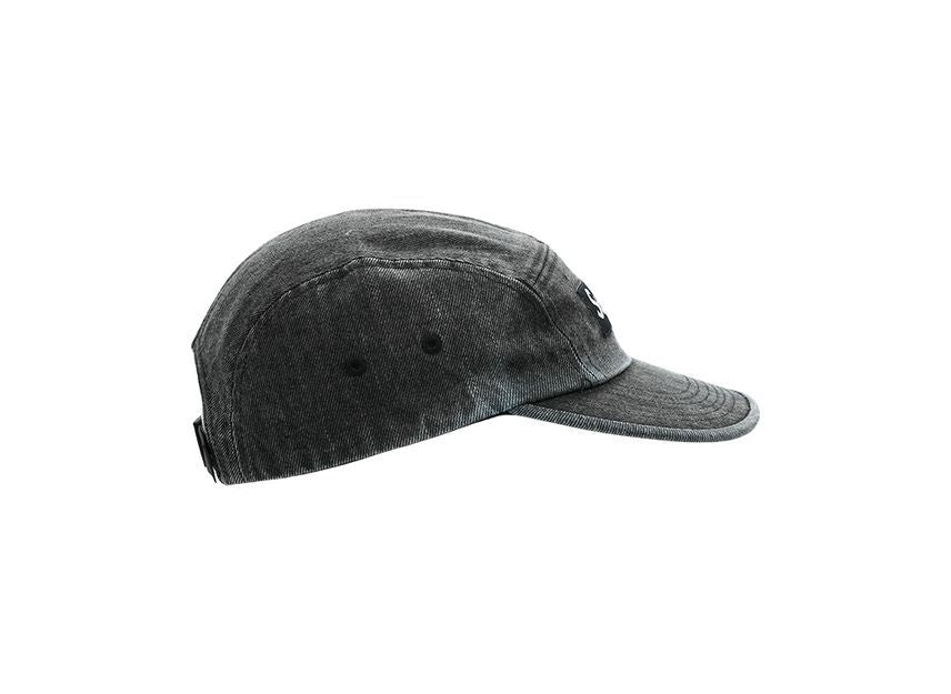 Supreme Coated Denim Camp Cap Black