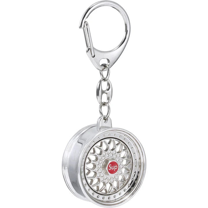 Supreme BBS RS Rim Keychain Silver