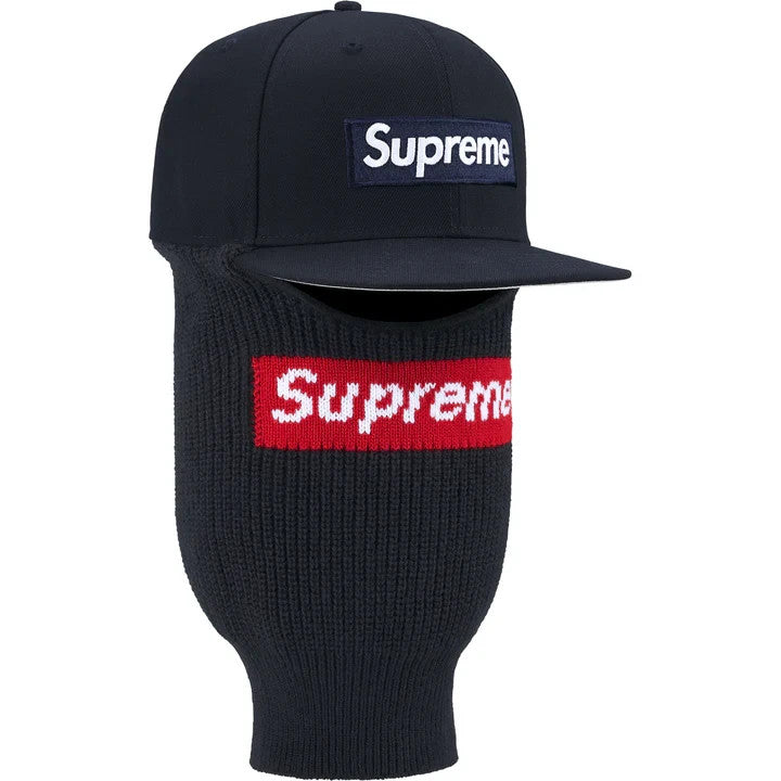 Supreme Box Logo New Era Balaclava Navy