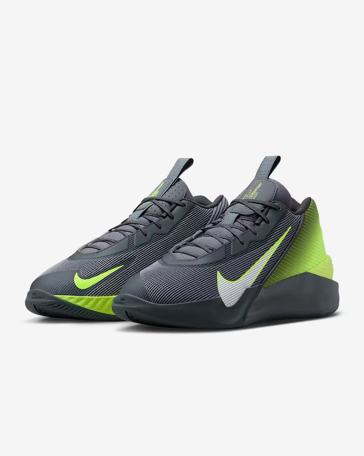 HF1804-004 Nike GT Jump Academy Smoke Grey Dark Smoke Grey Volt White (Men's)