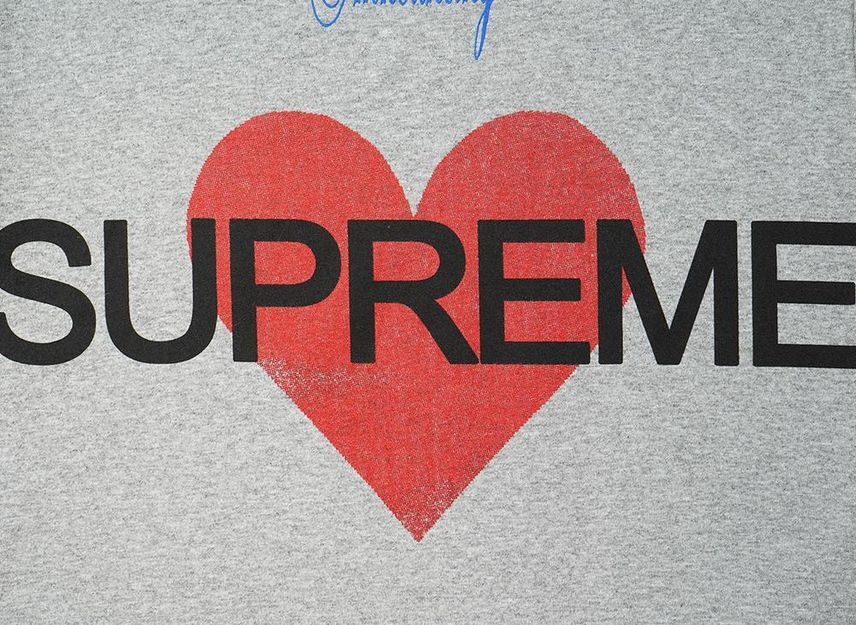 Supreme Announcing Tee Heather Grey