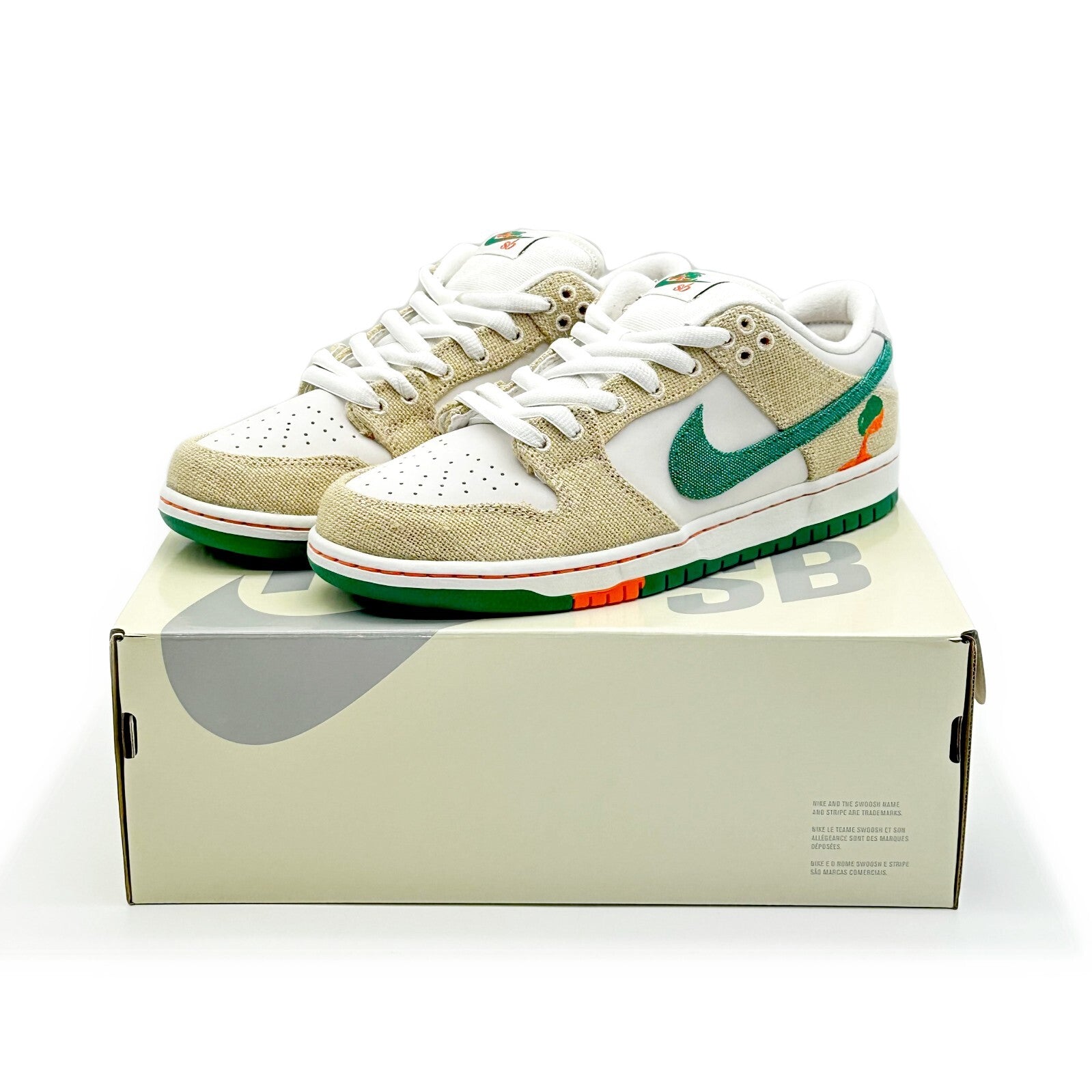 FD0860-001 Jarritos Ã Nike SB Dunk Low Phamtom Safety Orange-Malachite