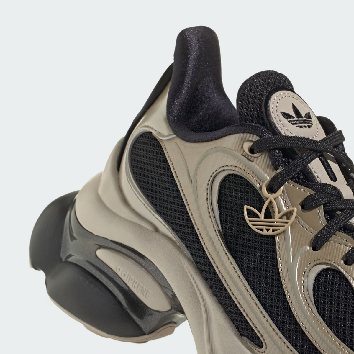 KI0583 adidas Originals Ozvenuz Core Black Cyber Metallic Wonder Beige (Women's)
