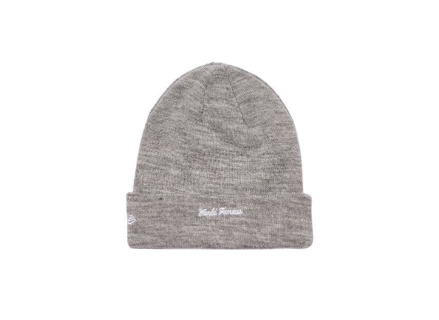 Supreme New Era Cross Box Logo Beanie Grey