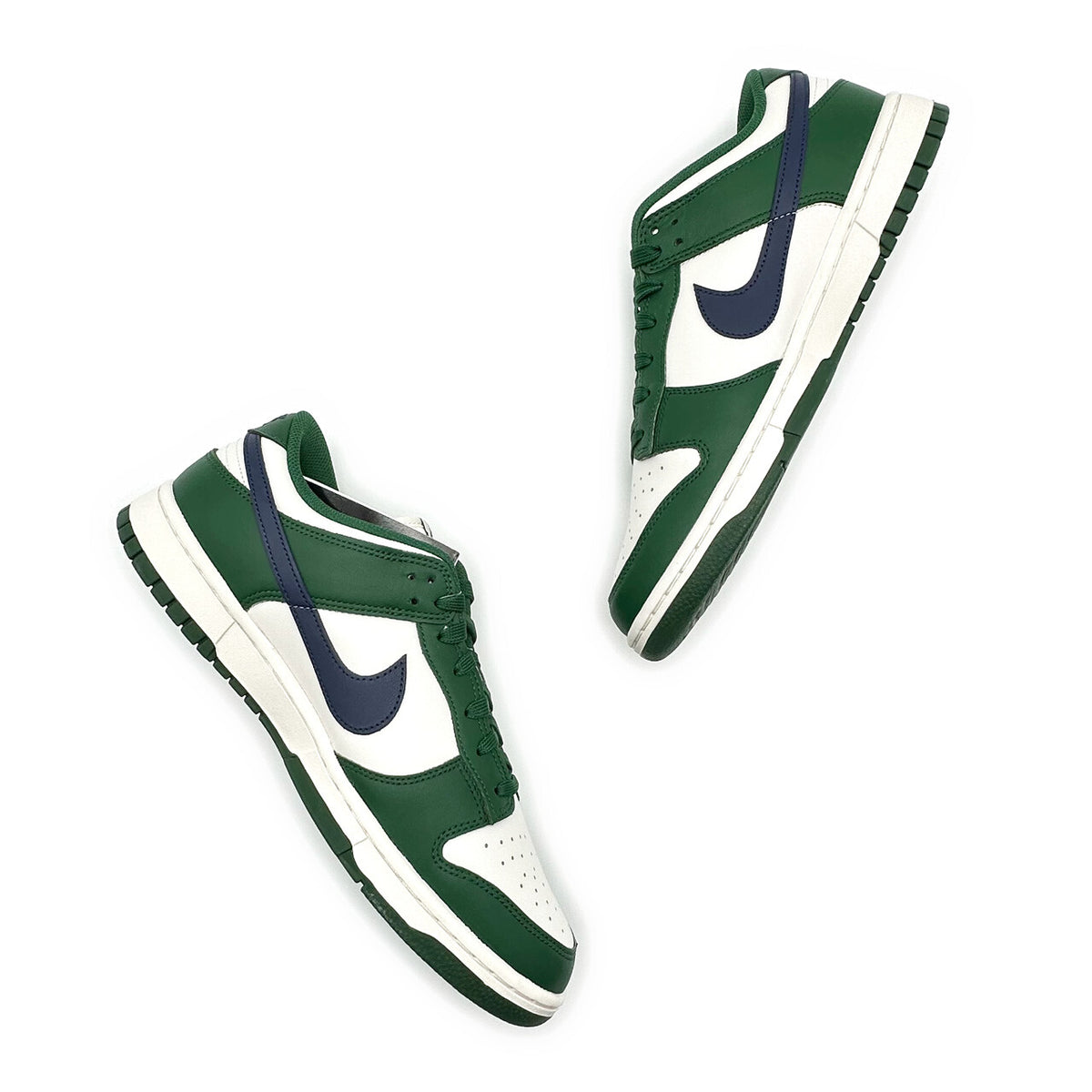 DD1503-300 Nike WMNS Dunk Low Gorge Green Navy Blue White Sail