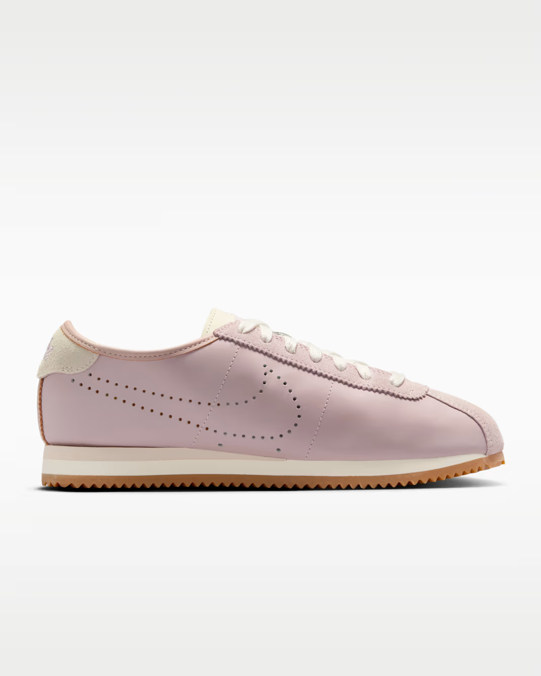 HQ1841-602 Nike Cortez Leather Particle Rose Perforated Swoosh (Women's)