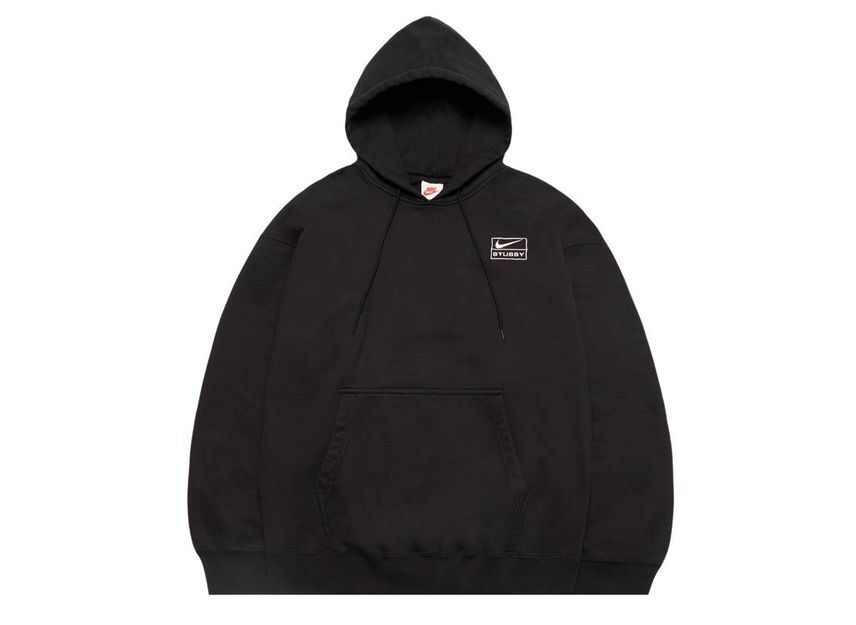 DN4028-010/DN4029-010 Stussy Nike NRG Washed Hoodie Black