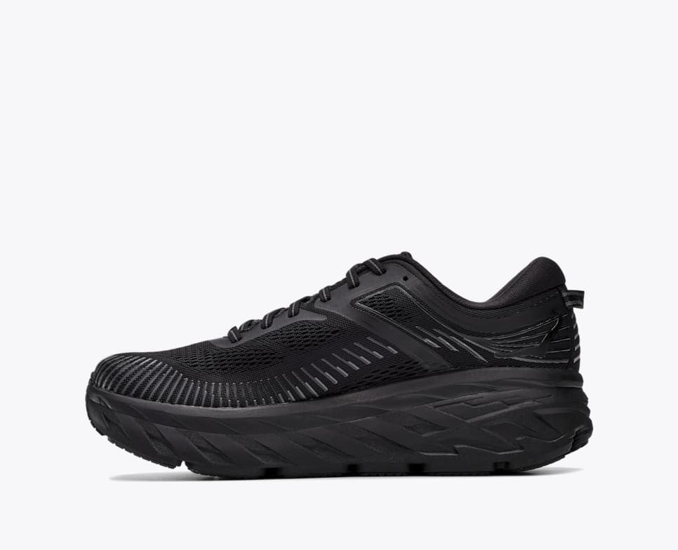 1110518-BBLC Hoka Bondi 7 Black (Men's)