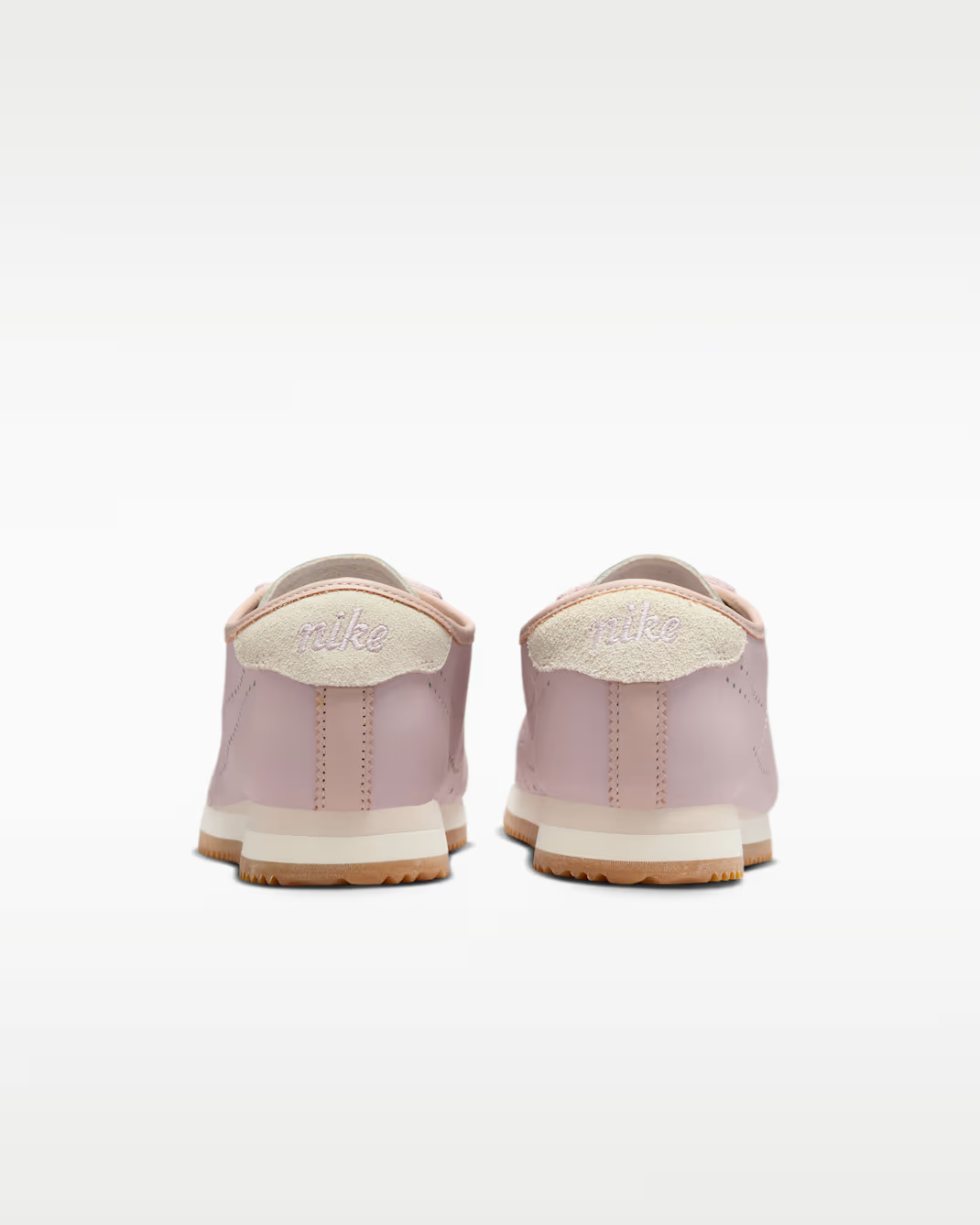 HQ1841-602 Nike Cortez Leather Particle Rose Perforated Swoosh (Women's)