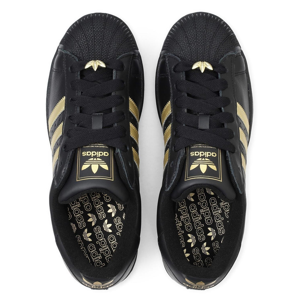 KJ3550 adidas Originals Superstar 2 Core Black Gold Metallic Core Black (Men's)