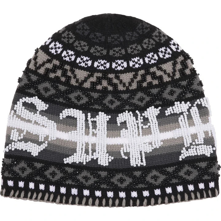 Supreme Beaded Beanie Black