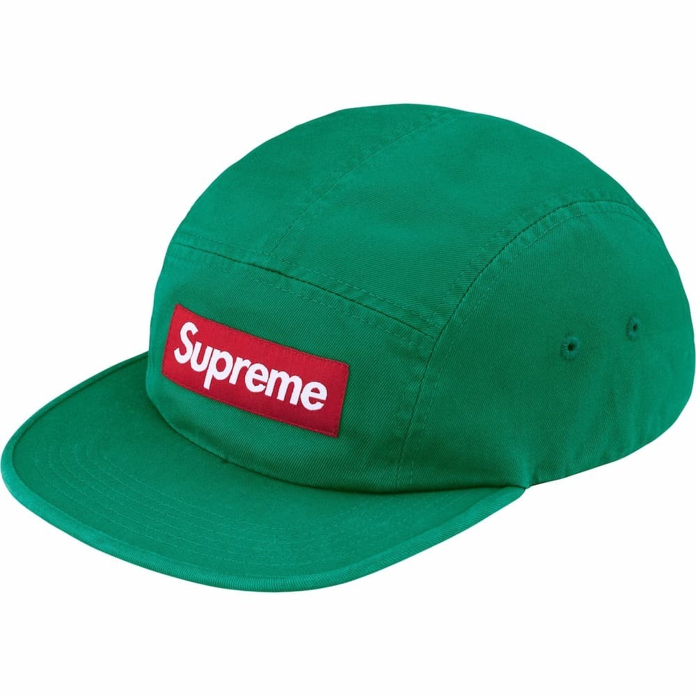 Supreme Washed Chino Twill Camp Cap Green (26FW)