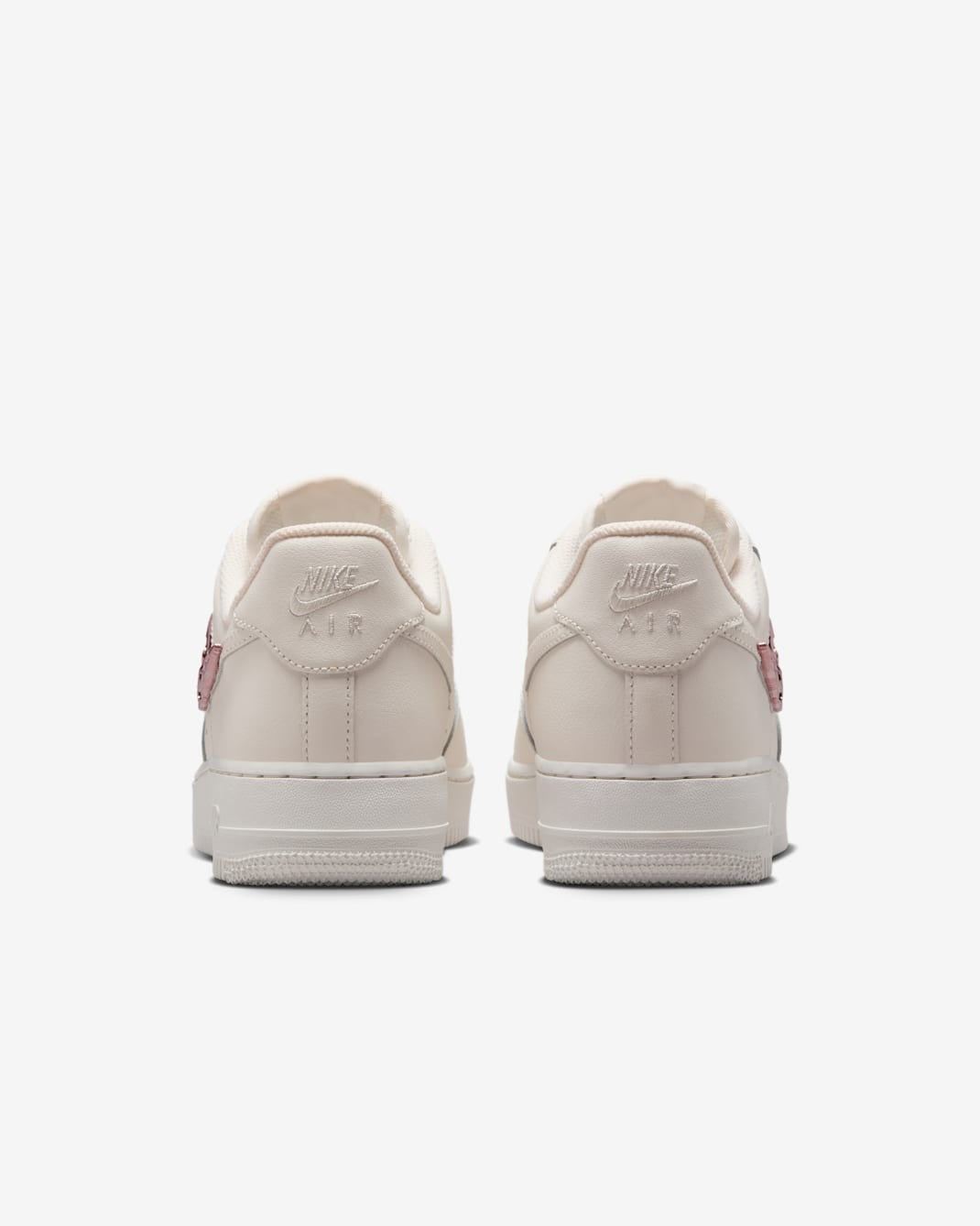 IF1686-161 Nike Air Force 1 Low Metallic Pink Swooshes (Women's)
