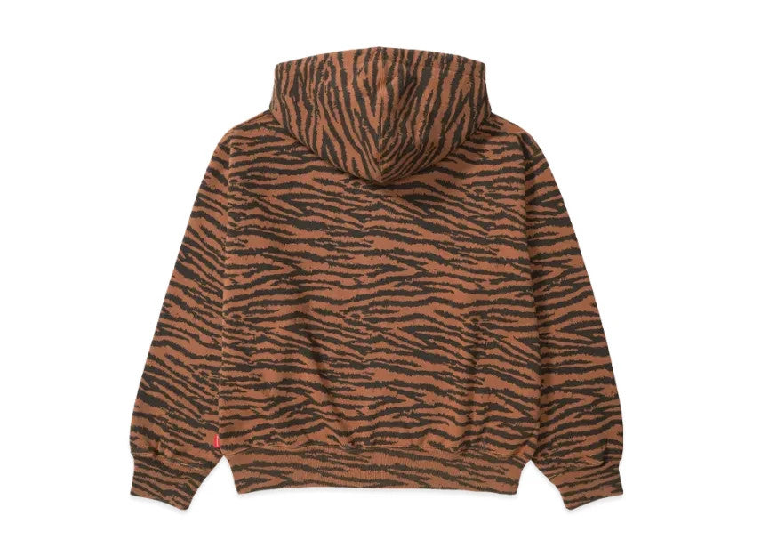Supreme Small Box Zip Up Hooded Sweatshirt "Tiger"