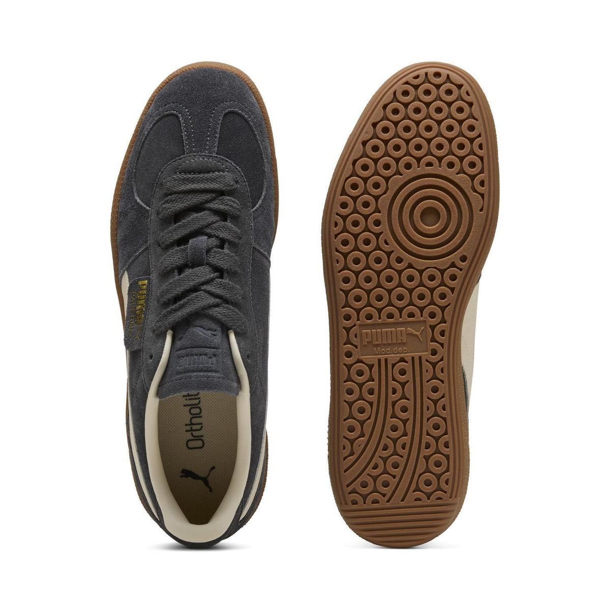 396463-81 Puma Palermo Dusky Gray Alpine Snow (Men's)