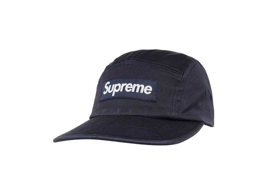 Supreme Washed Chino Twill Camp Cap Navy